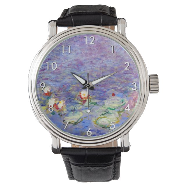 Montre Claude Monet - Lys d'eau (devant)