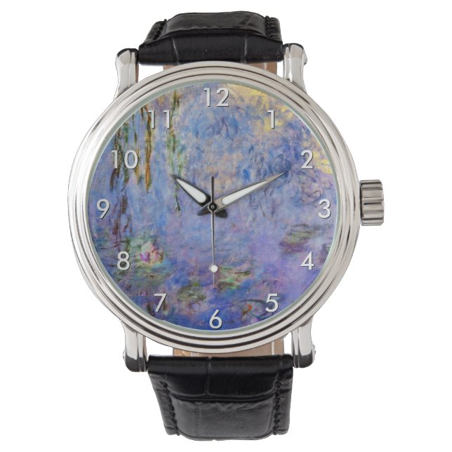 Montre Claude Monet - Lys d'eau (devant)