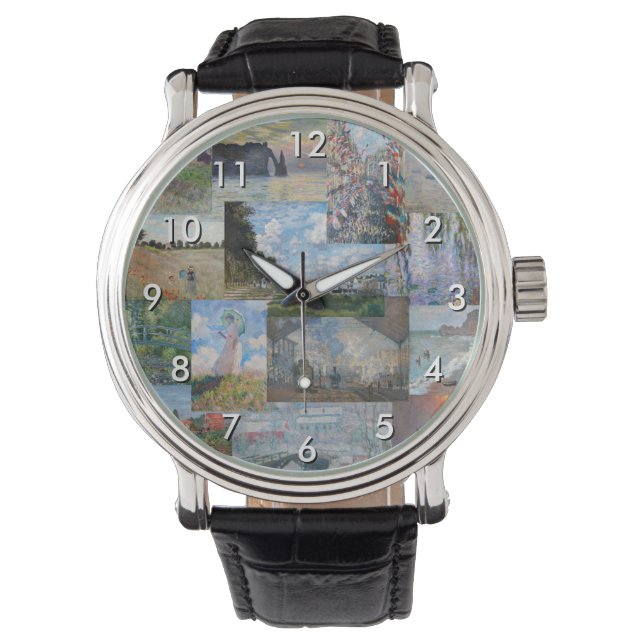 Montre Claude Monet - Patchwork de chefs-d'oeuvre (devant)