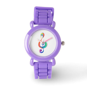Montre Clé arc-en-ciel