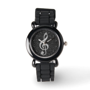 Montre Clef triple d'effets brillants argentés frais de