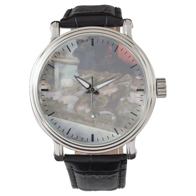 Montre Clés et burette d'huile (devant)