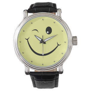 Montre Cligner de l'oeil le visage heureux