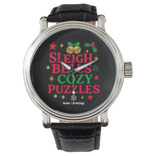 Montre Clochettes de traîneau et énigmes cosy Cadeau de f