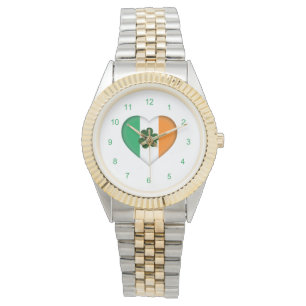 Montre Clover avec Irish Heart Shamrock Watch