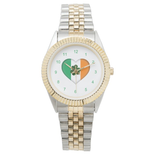 Montre Clover avec Irish Heart Shamrock Watch (devant)
