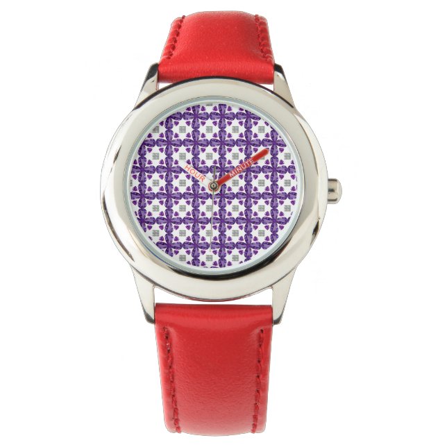 Montre Clover violet (devant)