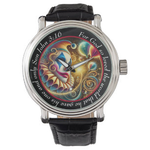 Montre Clown du verset Jean 3:16 Joie Foi Joyeuse