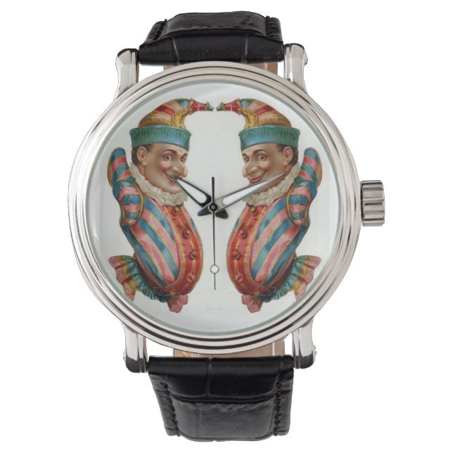 Montre Clown Jester Vintage Style Watch (devant)