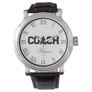 Montre Coach Nom Personnalisé Typographie Personnalisée