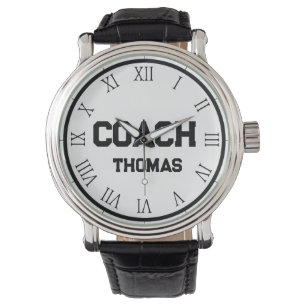 Montre Coach Nom Personnalisé Typographie Personnalisée
