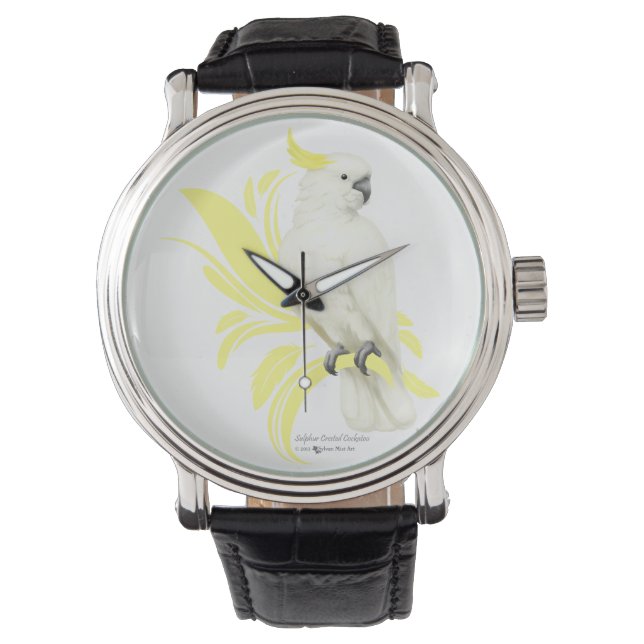Montre Cockatoo à pois de soufre (devant)
