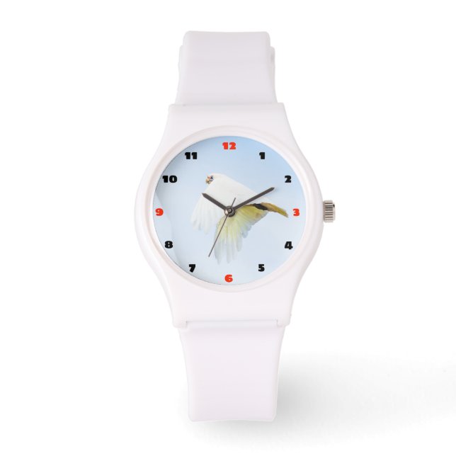 Montre Cockatoo blanc en vol (Recto)