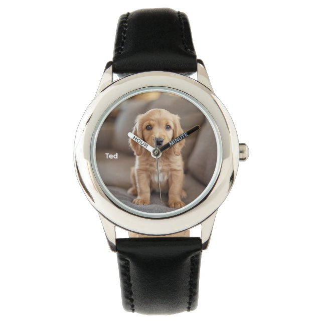 Montre Cocker Spaniel Personnalisé pour Enfant Mignon (devant)