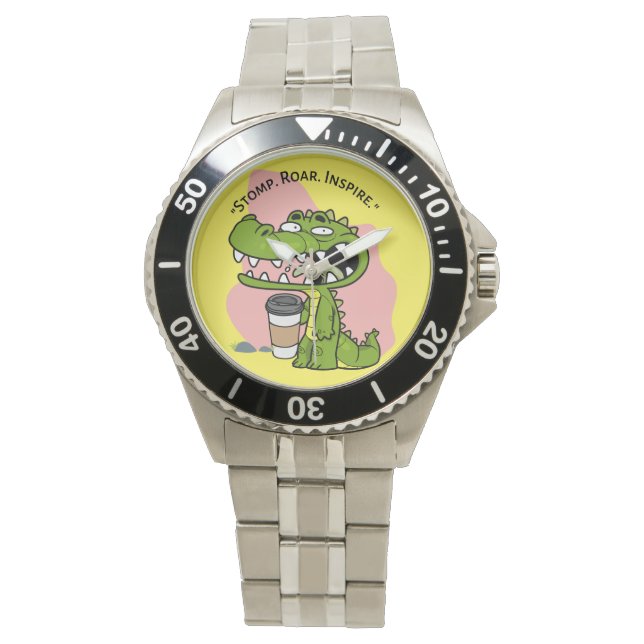 Montre cocodrille (devant)