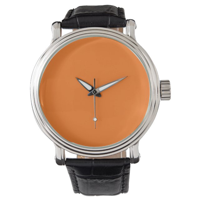 Montre Code hexadécimal citrouille FF7518 (devant)