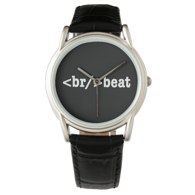 Montre code HTML breakbeat (devant)