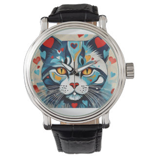 Montre Coeur de chat