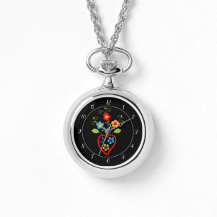 Montre Coeur de floraison folklorique portugais
