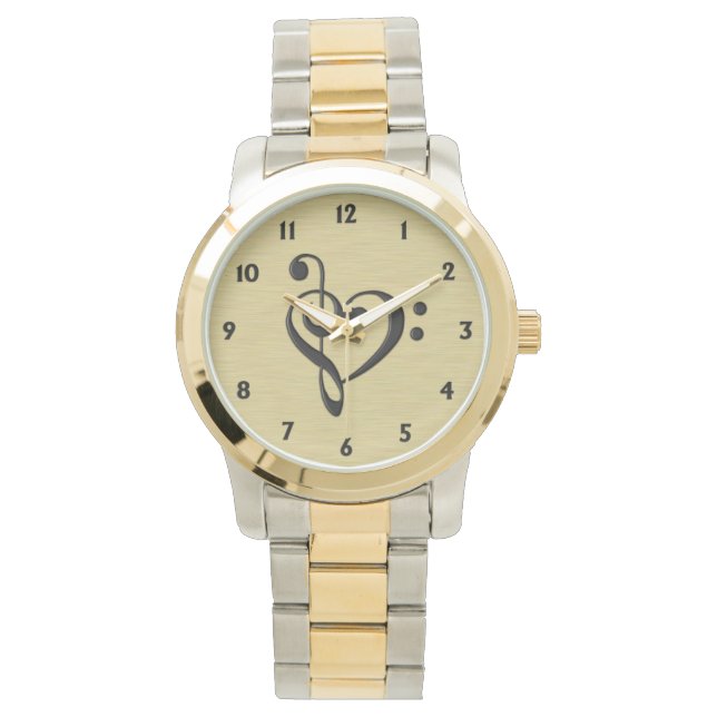 Montre Coeur du design musical (devant)