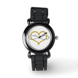 Montre Coeur Infinity Gold Silver