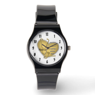 Montre Coeur jaune Orthopédique sur mesure infirmières su