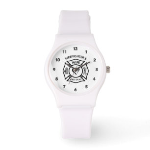 Montre Coeur maltais d'épouse de sapeurs-pompiers