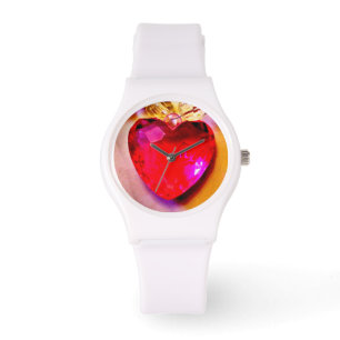 Montre Coeur rose
