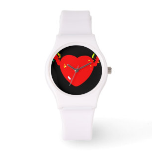 Montre Coeur rouge