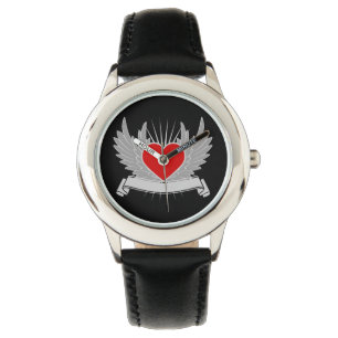 Montre Coeur rouge