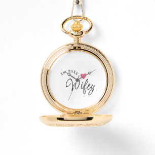 Montre Cœur rouge de femme mariée année future femme de l