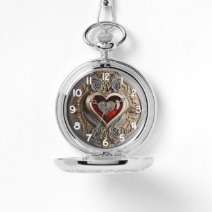 Montre Coeur Steampunk - Amour mécanique complexe
