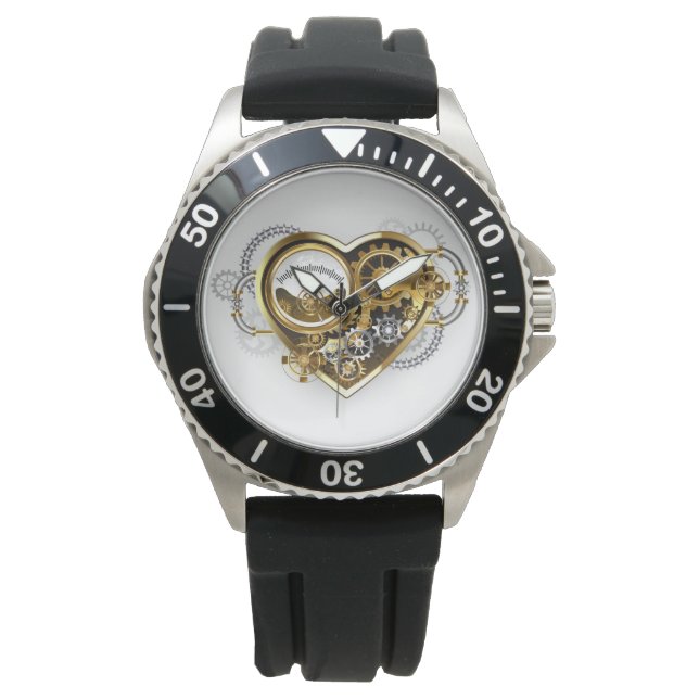 Montre Coeur vapeur avec un manomètre (devant)