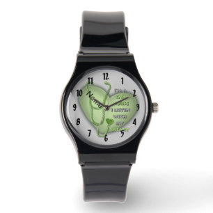 Montre Coeur vert Infirmière CNA