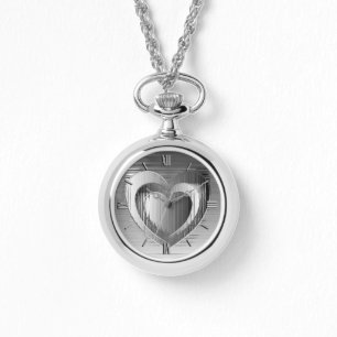Montre Coeurs de chrome poli