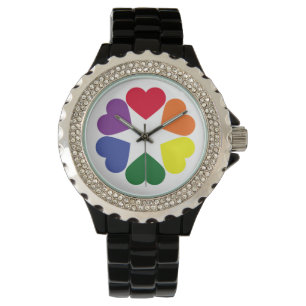 Montre Coeurs de fierté LGBT