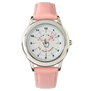 Montre Coeurs roses ajustables pour enfant