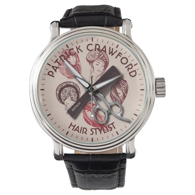 Montre Coiffeuse Styliste Coiffeuse Ou Salon De Beauté Av (devant)