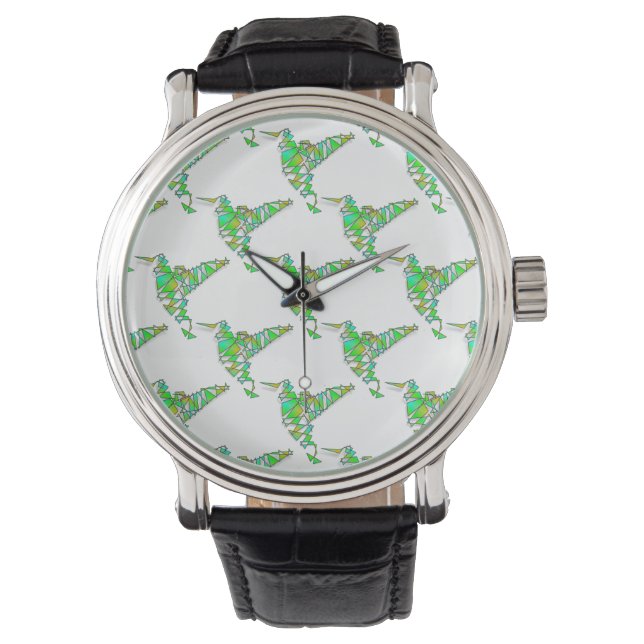 Montre Colibri Abstrait (devant)