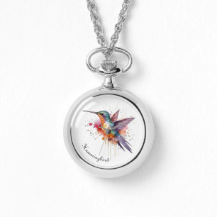Montre Colibri exotique coloré personnalisable