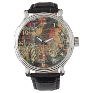 Montre collage des engrenages steampunk