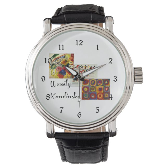 Montre Collage d'oeuvres populaires Kandinsky (devant)