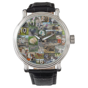 Montre Collage photo de la ferme,