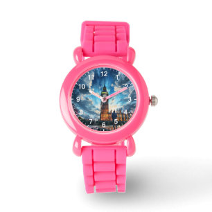 Montre Collage photo et texte personnalisé