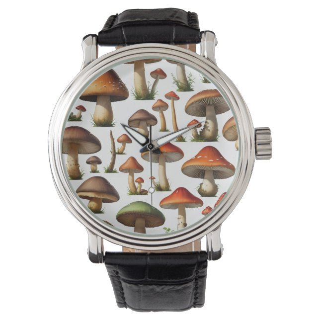 Montre Collection de champignons Design Motif (devant)