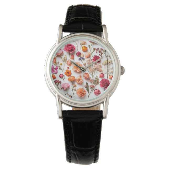 Montre Collection de fleurs printanières (devant)
