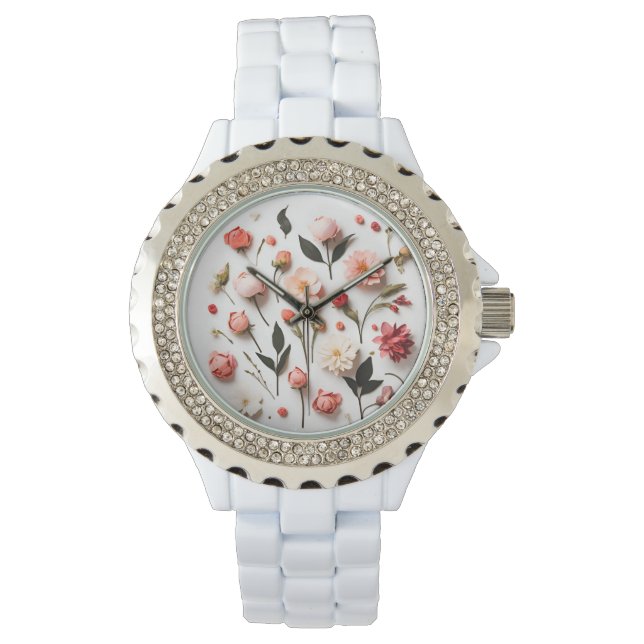 Montre Collection de fleurs printanières (devant)