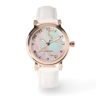 Montre Collection Luxe Moderne Rose Pâle Vert Menthe Douc