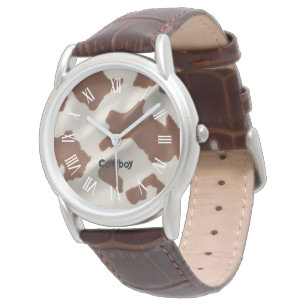 Montre Collection Populaire de Luxe en Cuir de Vache Synt