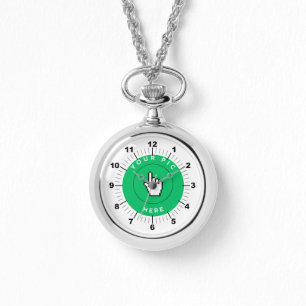Montre Collier Argent - Personnalisé